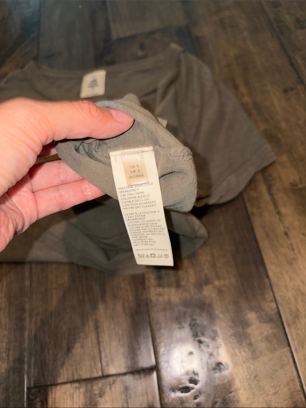 Free People Soft Olive Boxy Tee - Picture 4 of 6